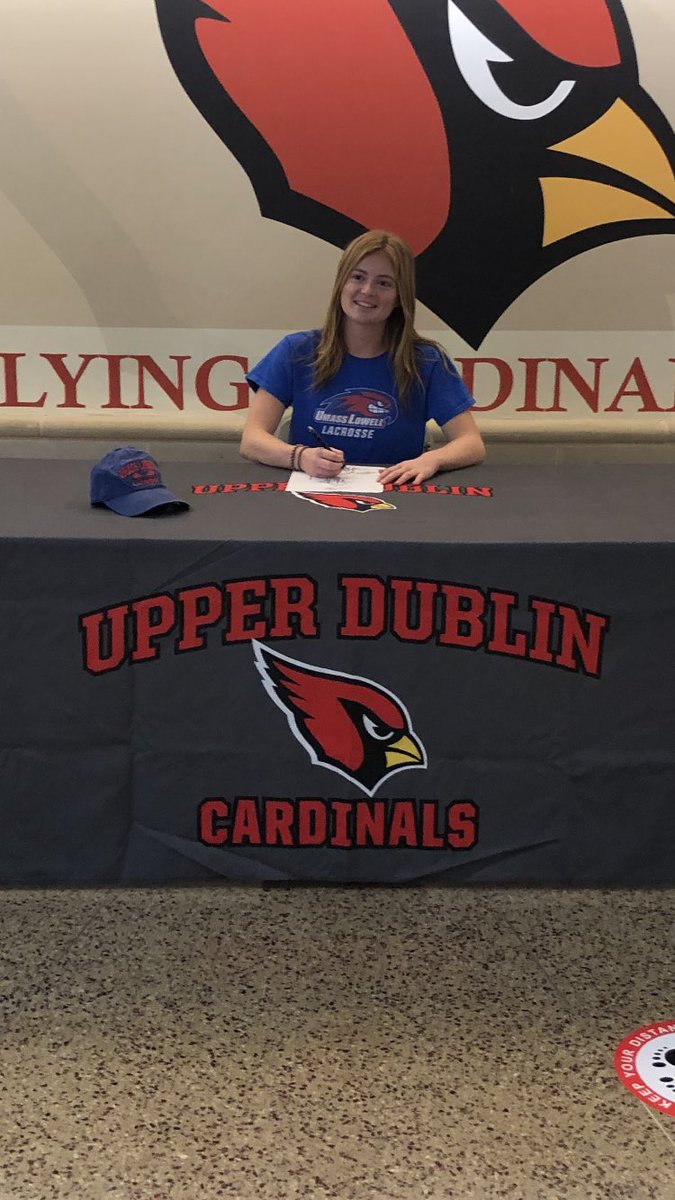 Upper Dublin GLax (@ladycardslax) on Twitter photo Congratulations to Jenn McCarry for signing her NLI papers to play at UMass Lowell next year! Way to go Jenn. 🥍 <a href="/phillylacrosse/">Phillylacrosse.com</a> <a href="/SOLsports/">SOLsports</a> <a href="/UDHSCardinals/">Upper Dublin HS</a> <a href="/UDHSBirdGang/">UDHS Bird Gang</a> <a href="/UpperDublinHS/">UDHS</a> Congratulations to Jenn McCarry for signing her NLI papers to play at UMass Lowell next year! Way to go Jenn. 🥍 <a href="/phillylacrosse/">Phillylacrosse.com</a> <a href="/SOLsports/">SOLsports</a> <a href="/UDHSCardinals/">Upper Dublin HS</a> <a href="/UDHSBirdGang/">UDHS Bird Gang</a> <a href="/UpperDublinHS/">UDHS</a>