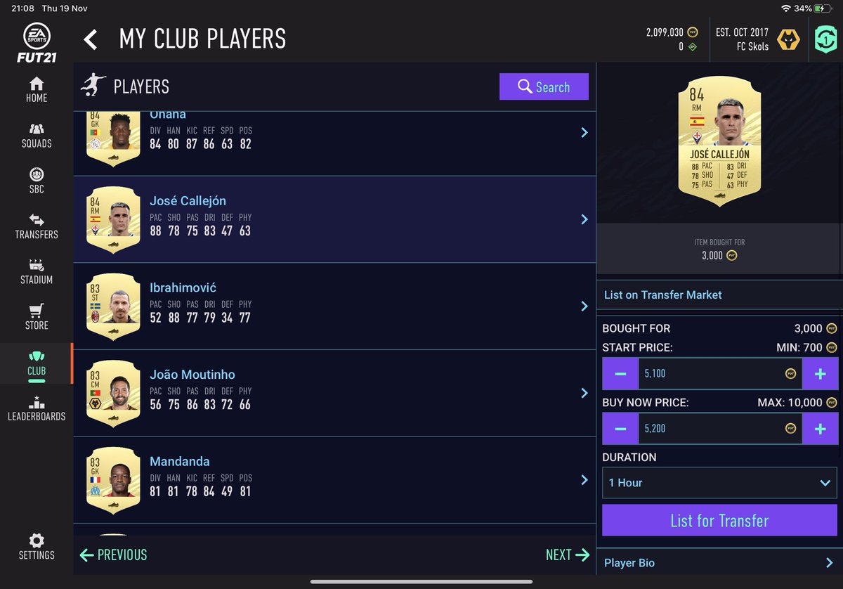 RobFUTTrader1's tweet photo. #sbcfodder #fodder rose nicely today (Xbox)!
Mostly 84-86 rated non-GK players; CBs and Serie A players yielded the highest ROI.
I would suggest selling because I don’t see fodder rising tomorrow to make Bamba and Khedira SBCs even more unaffordable? Surely EA have it planned https://t.co/5qfQflpcoo