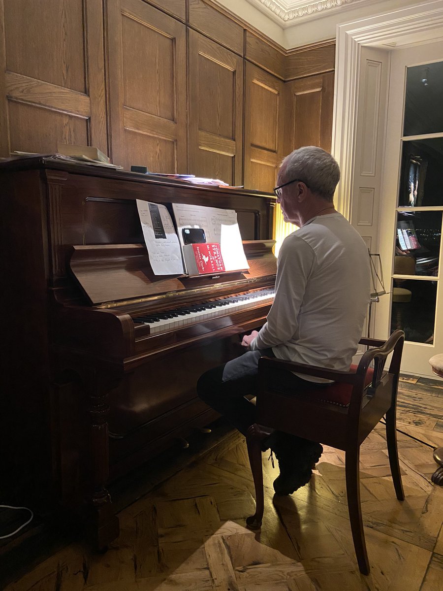 What it looks like behind the scenes. This was attempt number 3 to get the phone at a workable angle for <a href="/bbctheview/">BBC The View</a> Bill the barnstormer! Immensely proud of my husbands eloquent and justified rage on behalf of the whole industry.