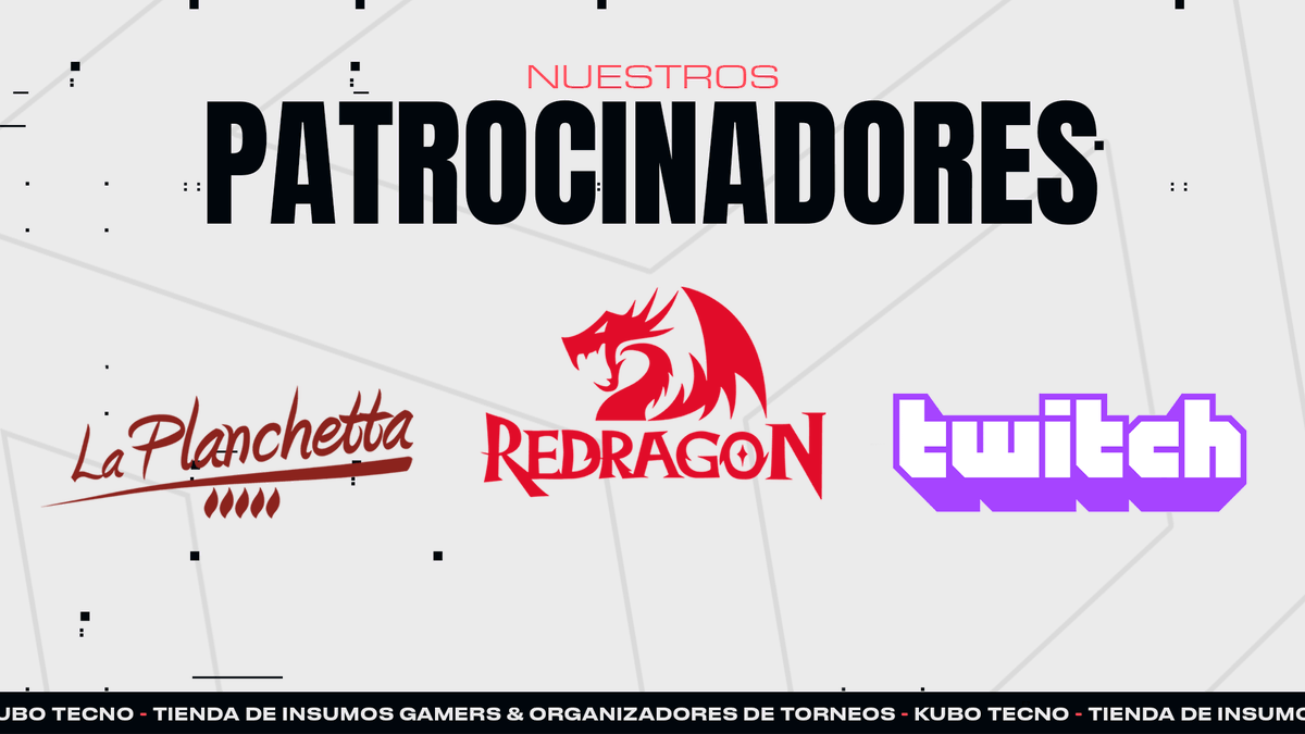 kubotecno's tweet photo. ¡TENEMOS PATROCINADORES! 📝

Les presentamos a nuestros 3 patrocinadores que nos estarán acompañando a lo largo del KUBO TOURNAMENT. 

¡GRACIAS POR CONFIAR EN NOSOTROS! ♥️ https://t.co/4k5Cu0Cpy9