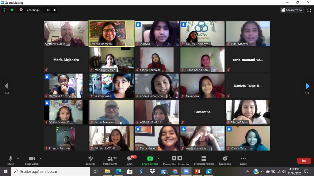 mactecperu's tweet photo. Queremos agradecer al Científico Mactec: Matthew Dacso, MSC, MD @DrMattDacso quién compartió grandes momentos con nuestras 100 niñas, resolviendo sus preguntas y compartiendo los avances científicos sobre el SARS-COV-2 y sus efectos en la COVID-19.

¡Muchas gracias Dr. Matthew!🌟 https://t.co/T0QHvbIqxe
