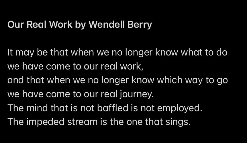 On a <a href="/NunsAndNones/">Nuns & Nones</a> call today we were reflecting on what it means that there’s “no going back” after the pandemic, but what does that mean? What does that look like? And Sister Ann Kendrick shared this poem, which says this uncertainty is exactly where the real work begins: