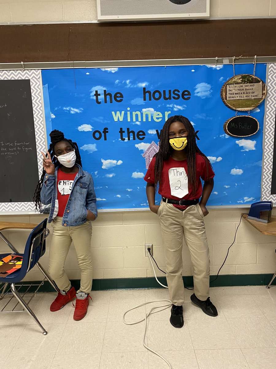 Had Thing 1 and Thing 2 in class for character day!