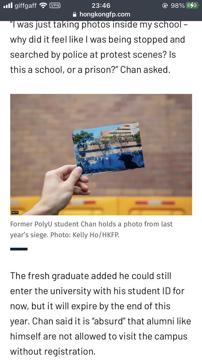 victks02's tweet photo. Accidentally got featured in @hkfp ‘s photos!🤣 https://t.co/byRU7hnaLD