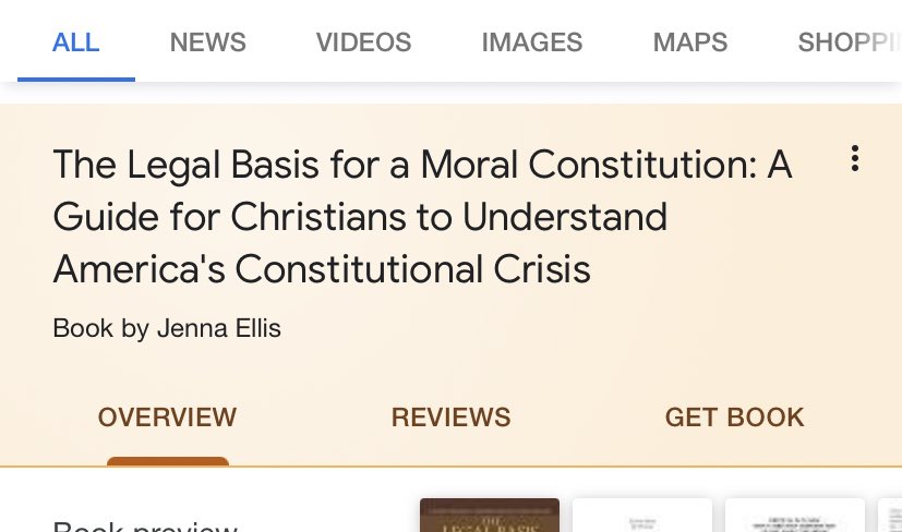 In case I have been too subtle about it (sarcasm) I detest Jenna Ellis with the fire of many suns (not sarcasm).This insufferable, vacuous, strip mall, fake ass Bible thumper actually wrote a book in 2015 about applying her Christian morality to the Constitution.1/  https://twitter.com/joshtpm/status/1329487165206781954