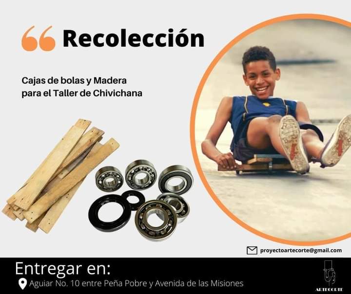 ArtecorteCuba's tweet photo. El proyecto Artecorte está preparando un taller de #chivichanas en el marco del #FestivalDeLaRueda y la presentación de la iniciativa @BicisCuba8.
Si quieres colaborar, estamos recolectando cajas de bolas, así como madera para enseñar a niños y niñas a construir chivichanas. https://t.co/NDBz15Rp1y