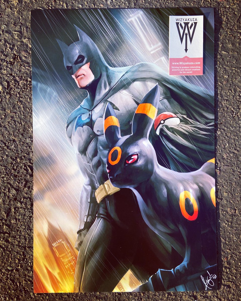 wizyakuza_art's tweet photo. GYM LEADER BATMAN! ‼️🔥⁣
⁣
We have TONS of cool Crossover Artwork! This (and other prints) are available on my Website Now! ⁣
⁣
https://t.co/B19I0VeI7z⁣
⁣
#Batman #DC #DCComics #Pokemon #PokemonGo #PokemonTCG #Eevee #Umbreon #Gaming #Anime #Artist #Wizyakuza https://t.co/TXXPQ1lHz9