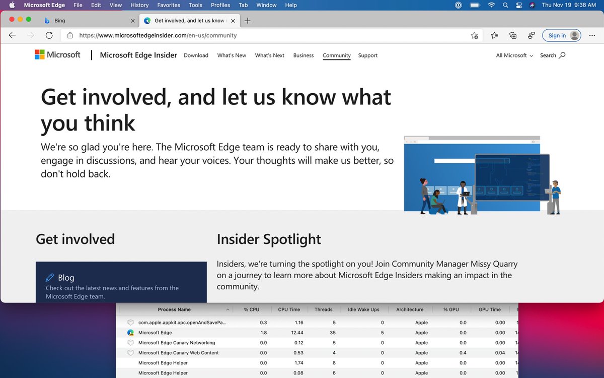 Microsoft Edge Dev Starting Today You Can Run All Channels Of Microsoft Edge Versions 87 On Apple Silicon Via Rosetta2 We Re Working On Native Arm Support For Macs And Cannot