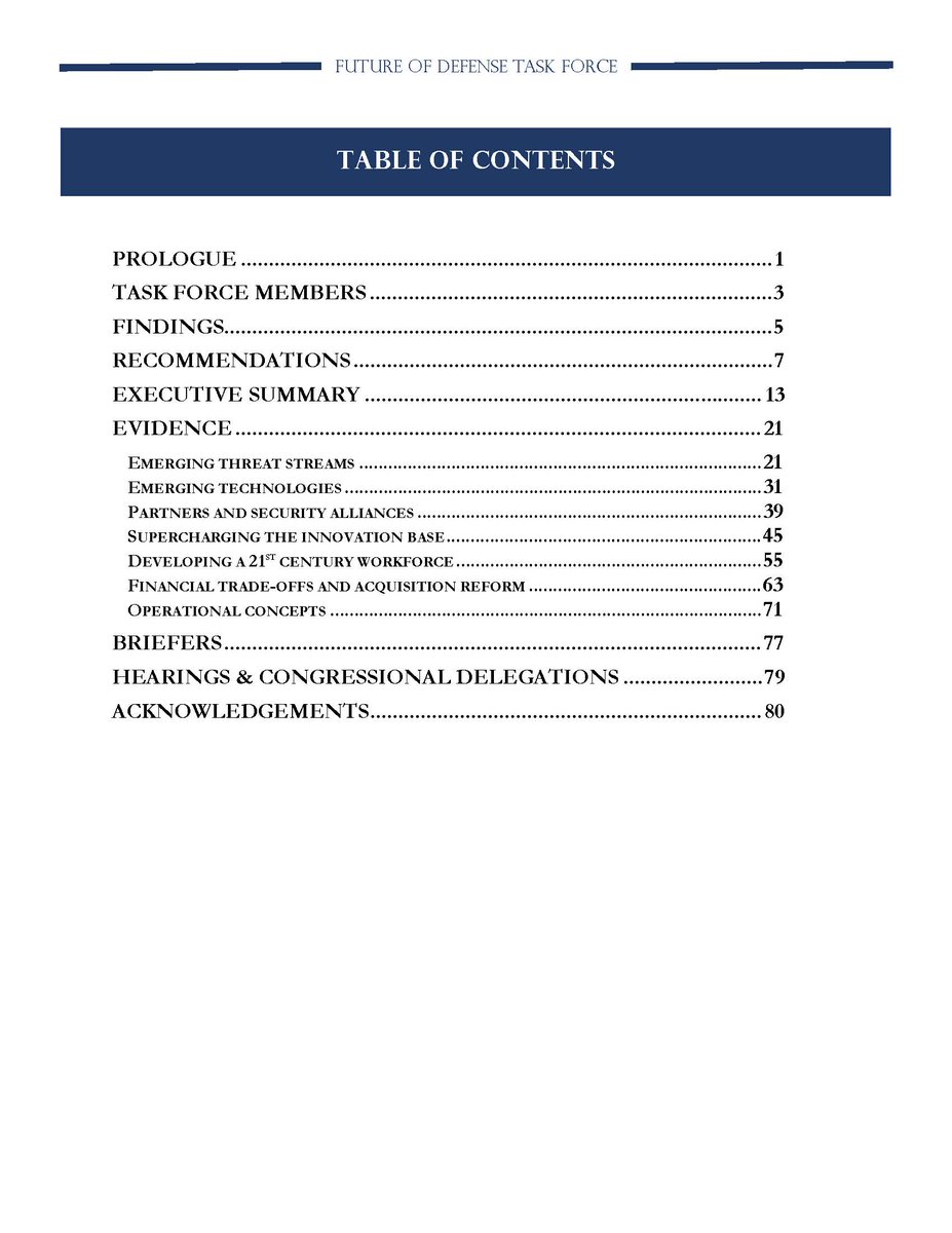 [On 9-29-20, the House Armed Services Cmte issued a special report from its ad hoc 8-member Future of Defense Task Force. This task force on March 11 had received a classified briefing on UAP from Naval intelligence staff. However, the 87-page report contained no mention of UAP.]