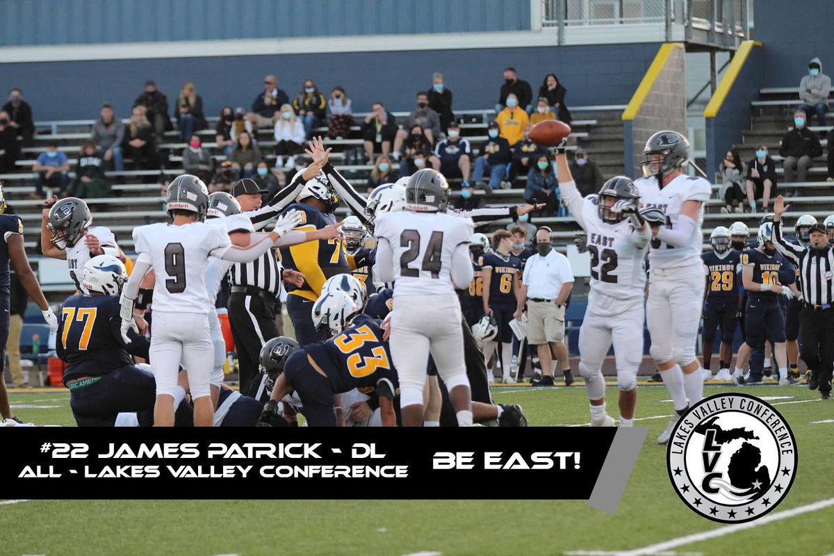 BeEast_Football's tweet photo. Senior DL James Patrick - All Lakes Valley Conference #BeEAST #PlayForTre https://t.co/LHle2NIn0e