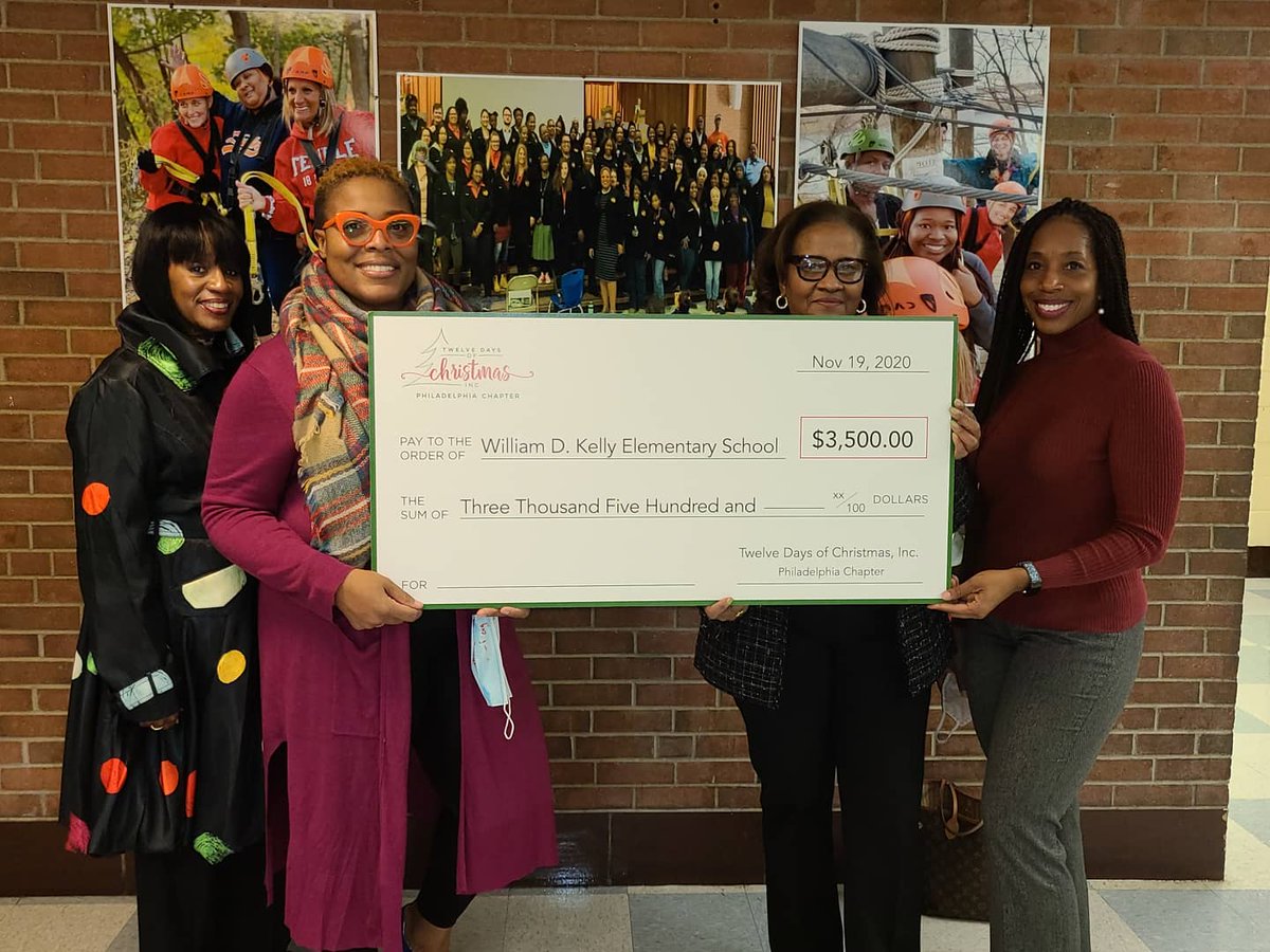 Today, we adopted two School District of Philadelphia schools - Paul Robeson High School and W.D. Kelley Elementary School, presenting each with $3,500, proceeds from our summer fundraiser.
#FemalePhilanthropists 
🎄❤🎄❤🎄❤🎄❤