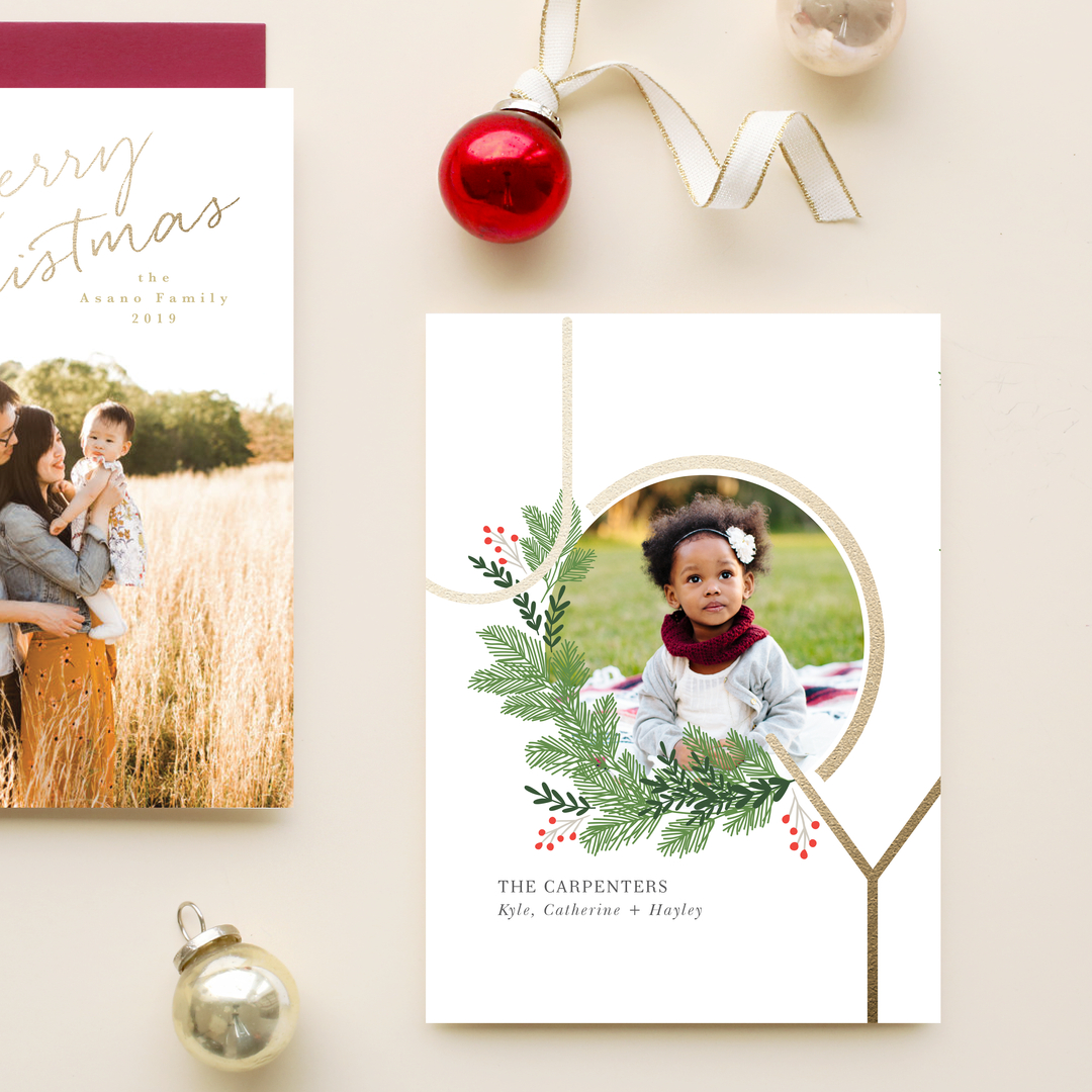 Spread some joy this holiday season with a custom card from Basic Invite!