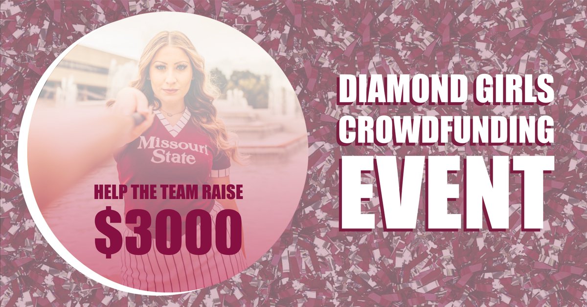 MSUDiamondGirls's tweet photo. 💎 𝐂𝐑𝐎𝐖𝐃𝐅𝐔𝐍𝐃𝐈𝐍𝐆 𝐄𝐕𝐄𝐍𝐓 💎

Hi Bears! This year for our crowdfunding event, we have a goal to reach $3,000 to help purchase new uniforms for the 18 members on the team! The link is in our bio🔗 https://t.co/hU2PlQLxaV
