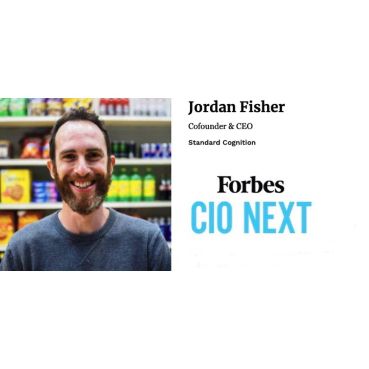 StandardAI's tweet photo. AI will disrupt the $25T retail industry.” @JordanEzrFisher #forbescionext https://t.co/XS7kGmq5sJ