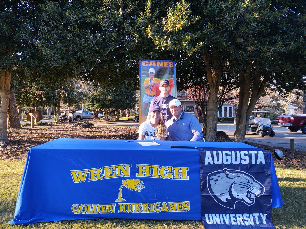 First off I just want to thank God for the ability and opportunities that He has blessed me with. I am extremely thankful for my family’s support, especially my dad! I wouldn’t have been able to accomplish any of this without him! I am super excited to  have signed with Augusta!