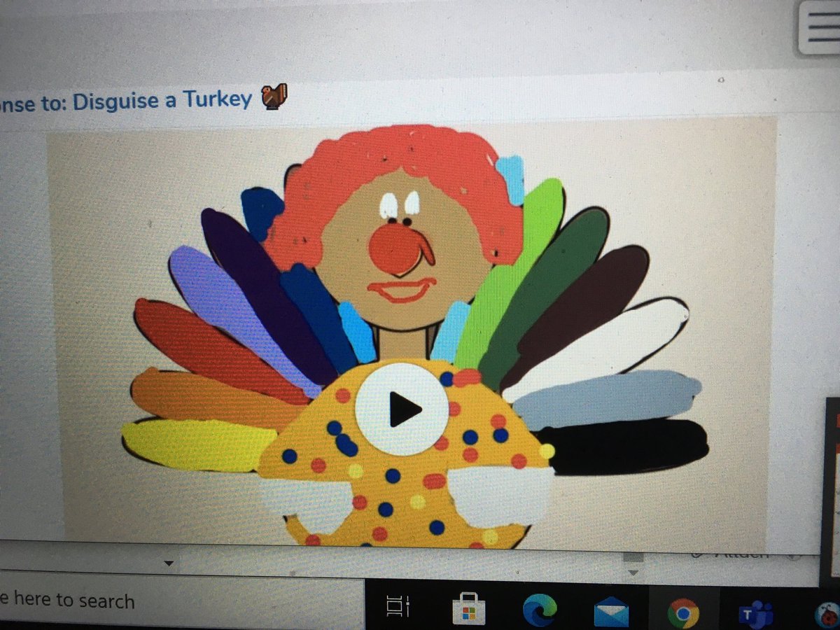 ASteeleKinder's tweet photo. Time for Turkey Disguise and Counting to 100! https://t.co/7pNkskEjmg