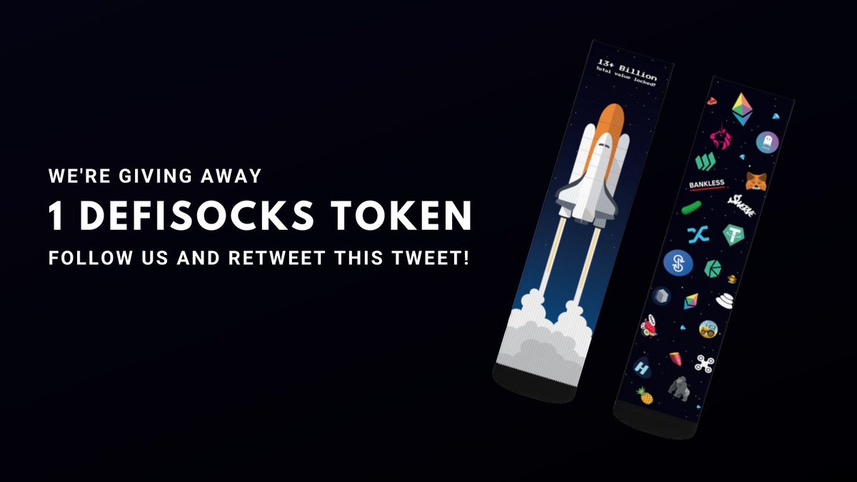 defisocks's tweet image. Since we don’t have many followers, here is the plan 📈
👉Follow us on Twitter and...
👉RT this tweet!

One lucky winner gets a DEFISOCKS token 🧦. Only 500 tokens are available!

GO! 🔥 🚀
#DeFi #DeFiSocks