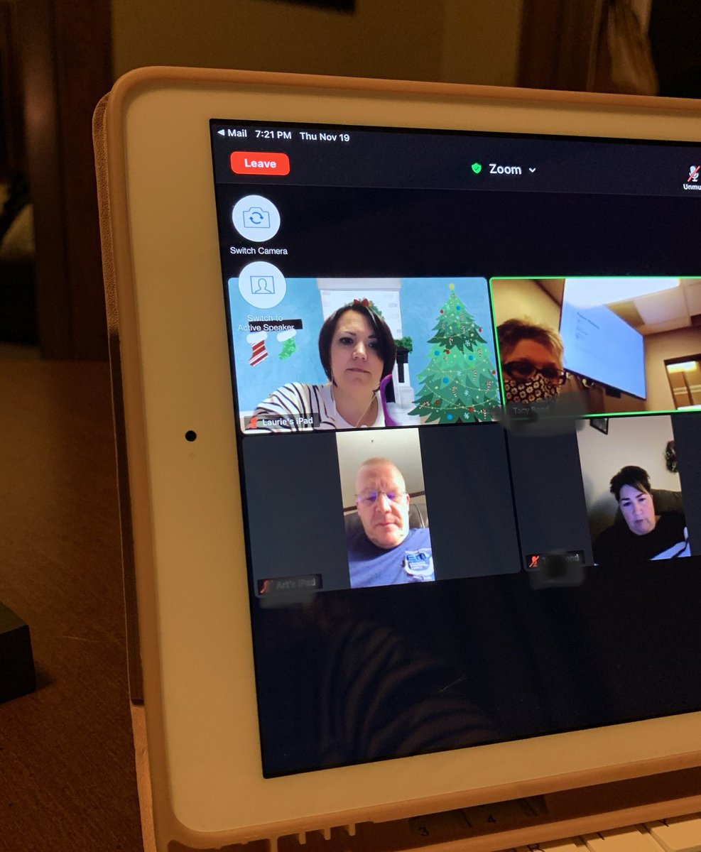 Made good use of my <a href="/HallmarkiesPod/">Hallmarkies Podcast</a> Zoom background on a work meeting tonight! 🎄💻😂