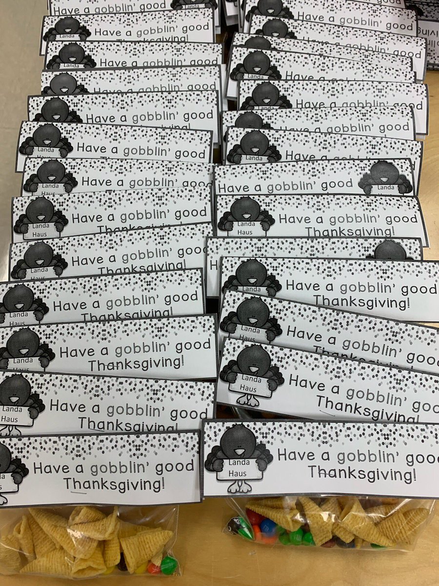 HausLanda's tweet photo. Landa Haus wishing  #TeamFES a “gobblin’ good Thanksgiving!” We hope you enjoyed the treat and wish  you a Thanksgiving full of thanks, rest and rejuvenation! #BetterTogether https://t.co/iyNICgbD1j