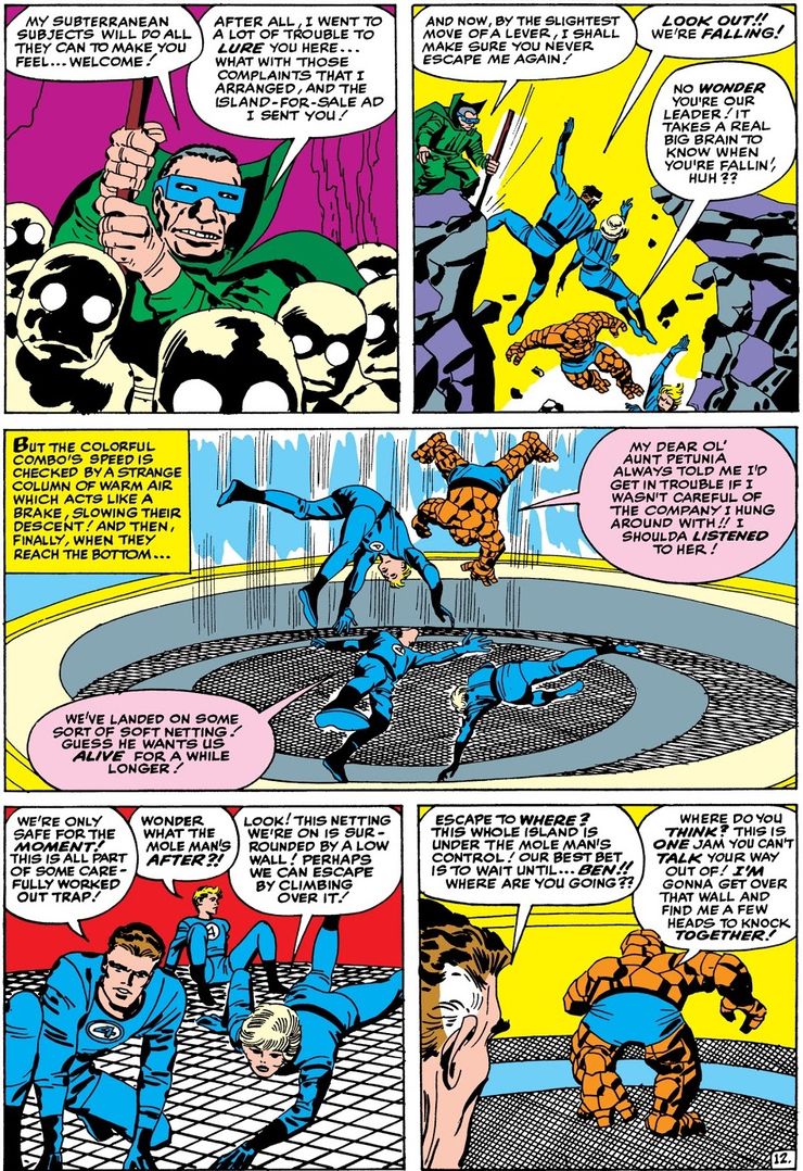 Now if there is one thing the Thing is famous for it's some of his catch phrase, Aunt Petunia first shows in FF 22. It's also the first appearance of his MOST famous one...but were going to save that for later.