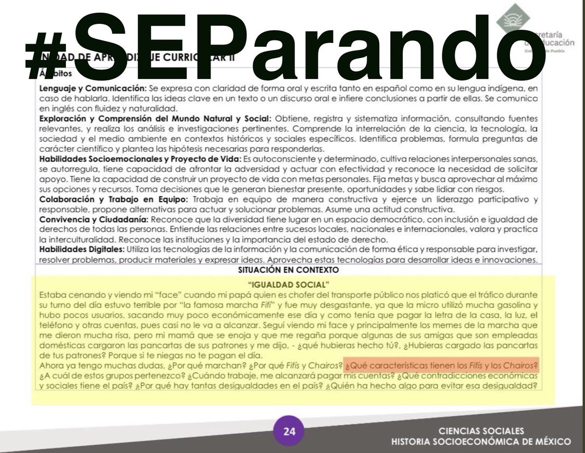 Aletse_Vzq's tweet photo. ¿Qué mente tan retrógrada y enferma les inculca en un libro de texto a los niños, que hay "Chairos y Fifís" y que se pregunten: A cuál pertenecen ellos?

#SEParando la educación.

💚🤍♥️ https://t.co/0m4w3OtI5z