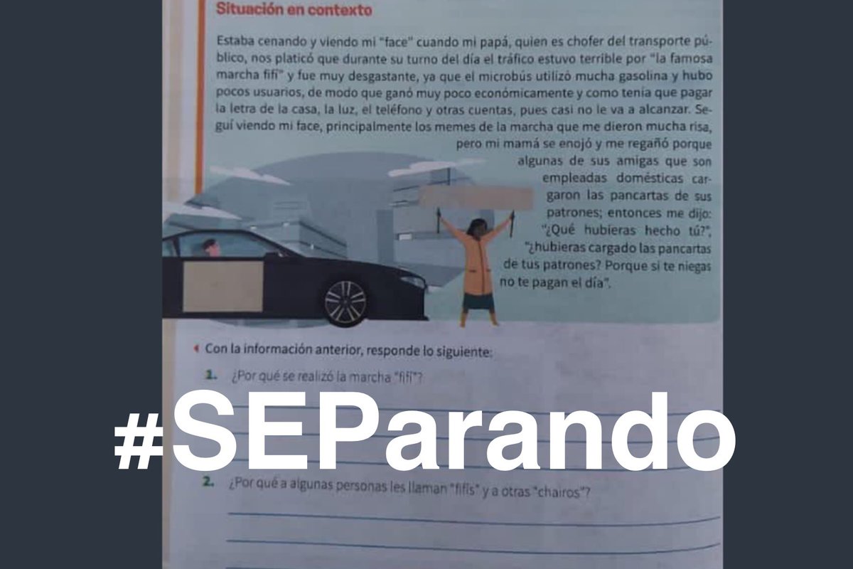 Aletse_Vzq's tweet photo. ¿Qué mente tan retrógrada y enferma les inculca en un libro de texto a los niños, que hay "Chairos y Fifís" y que se pregunten: A cuál pertenecen ellos?

#SEParando la educación.

💚🤍♥️ https://t.co/0m4w3OtI5z