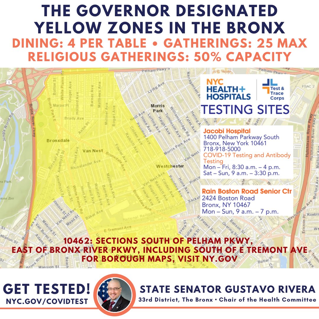 Do you live in zip code 10462 in Van Nest & Morris Park?  #GetTested at a nearby site!Vives en el código postal 10462 en Van Nest & Morris Park?  #HaztelaPrueba en un sitio cercano!