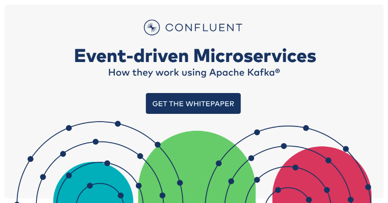 confluentinc's tweet photo. How do event-driven microservices work? In this white paper, learn about the design and architecture of applications using event-driven microservices, Apache Kafka®, and Confluent Platform. Download today!