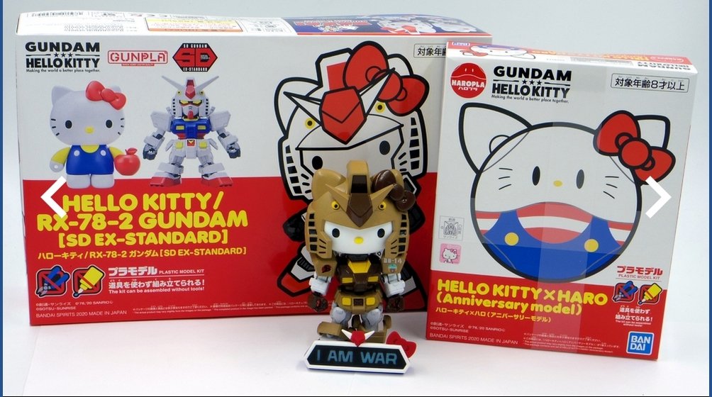 Check out <a href="/DesertBus/">Desert Bus for Hope</a> ( desertbus.org ) as the Giveaway  has started for this amazing HelloKitty x Gundam lot provided by <a href="/MomoCon/">MomoCon</a> ( built by instagram.com/jerrymiru ) all in support of <a href="/CPCharity/">Child's Play Charity</a>
#desertbus #DB2020 #gundam #gunpla #HelloKitty #hellokittyxgubdam