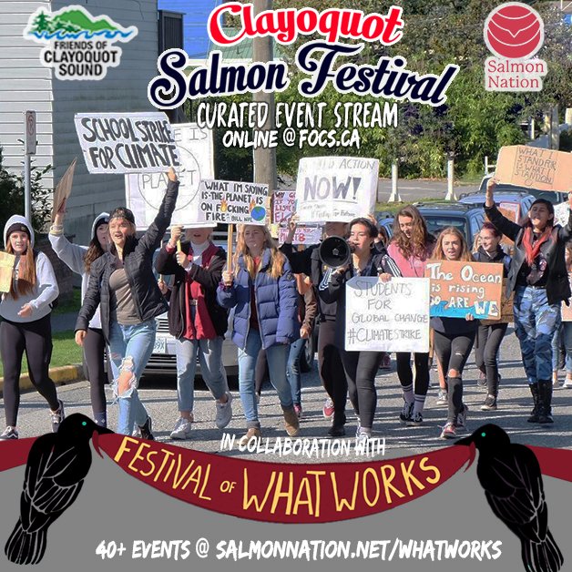 ClayoquotFriend's tweet photo. Tune in Tomorrow Friday 6-7pm for "The Rising Tide of Youth Climate Activism" event.  A candid conversation with young climate leaders, featuring the Ucluelet Secondary School Surfrider Club, sharing ideas for new waves of climate action. #clayoquotsalmonfestival #whatworks https://t.co/3CbB4caGjp