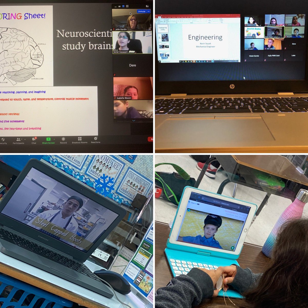 dvanall's tweet photo. Thinking outside the box during this pandemic. @NISDBeard is hosting a Virtual Career Day for our students. Thankful for our community and presenters who volunteered to share their knowledge and professions with our Buckaroos! @blancahemann @RootEdSA @NISD @NCANorthside https://t.co/4w8xBYpwIw