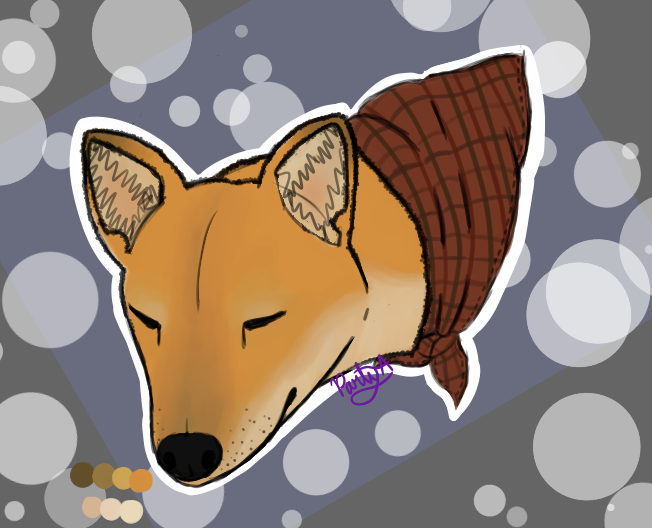 Nuka was taking a little nap so i decided to practice drawing realistic with her :)