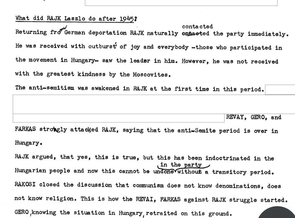 Who is Laslo Rajk? Here is what the CIA file says: