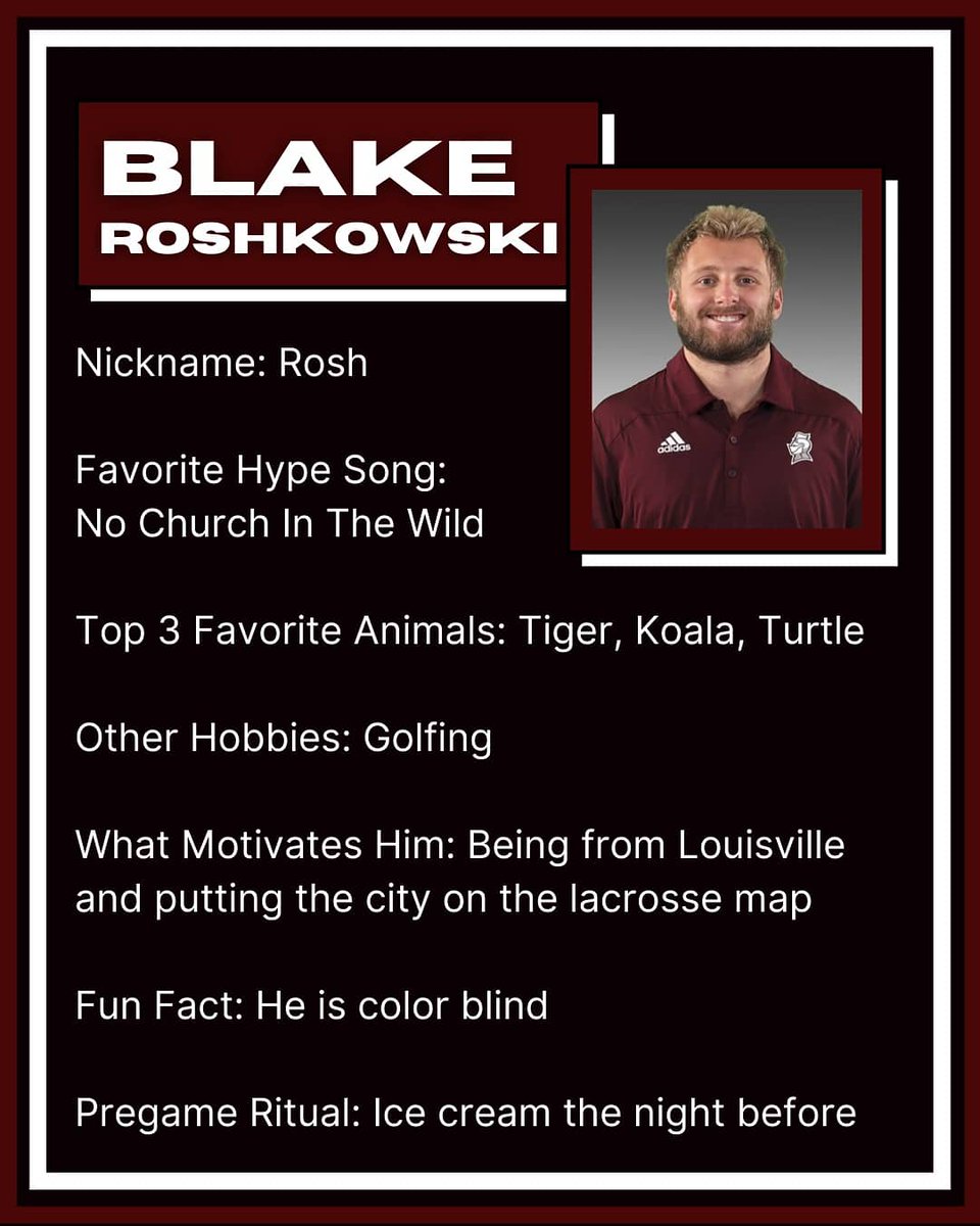 BellarmineLax's tweet photo. SENIOR SPOTLIGHT: Blake Roshkowski https://t.co/SQyQBcVSkx