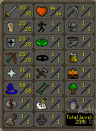 Lukemyfather's tweet photo. @VannakaOSRS Here is the 2nd one done! Sorry its super late, school / work picked up so I wasnt able to do this in a day! I had a couple runelite crashes when I was doing it, so I couldnt get the overall 1k kills, so I just went off of my prayer. 11 Obor got me tons of pray xp ! https://t.co/hI9sl9PD3V