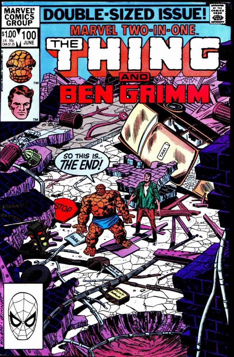 Issue 100 takes us back to issue 50 and we get to see what would happen if Ben was not the thing. This was also the last issue being replaced by...a Thing Ongoing.