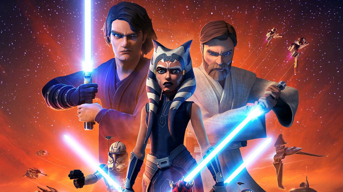 5 • "Clone Wars" (Temporada 7)Esta temporada cuenta lo que sucedió días antes (y después) de los eventos de "La Venganza de los Sith". #DisneyPlus  #CloneWars  #AhsonaTano