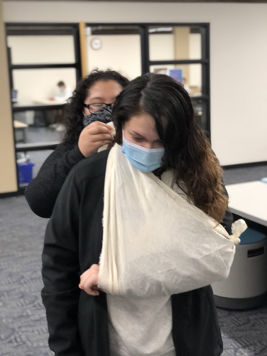 agaul24's tweet photo. More great work from future EMS providers @SCCareerAcademy work ring on splinting and boarding techniques #witccems @WesternIowaTech https://t.co/3YPLukQBca