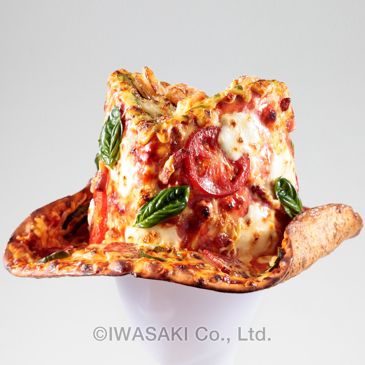 【美品・未開封】食品サンプル ピザ 元祖食品サンプル屋 レア 置物 こちらは食品サンプル製作コンクール作品 「Pizza Hat!」 美味しさは