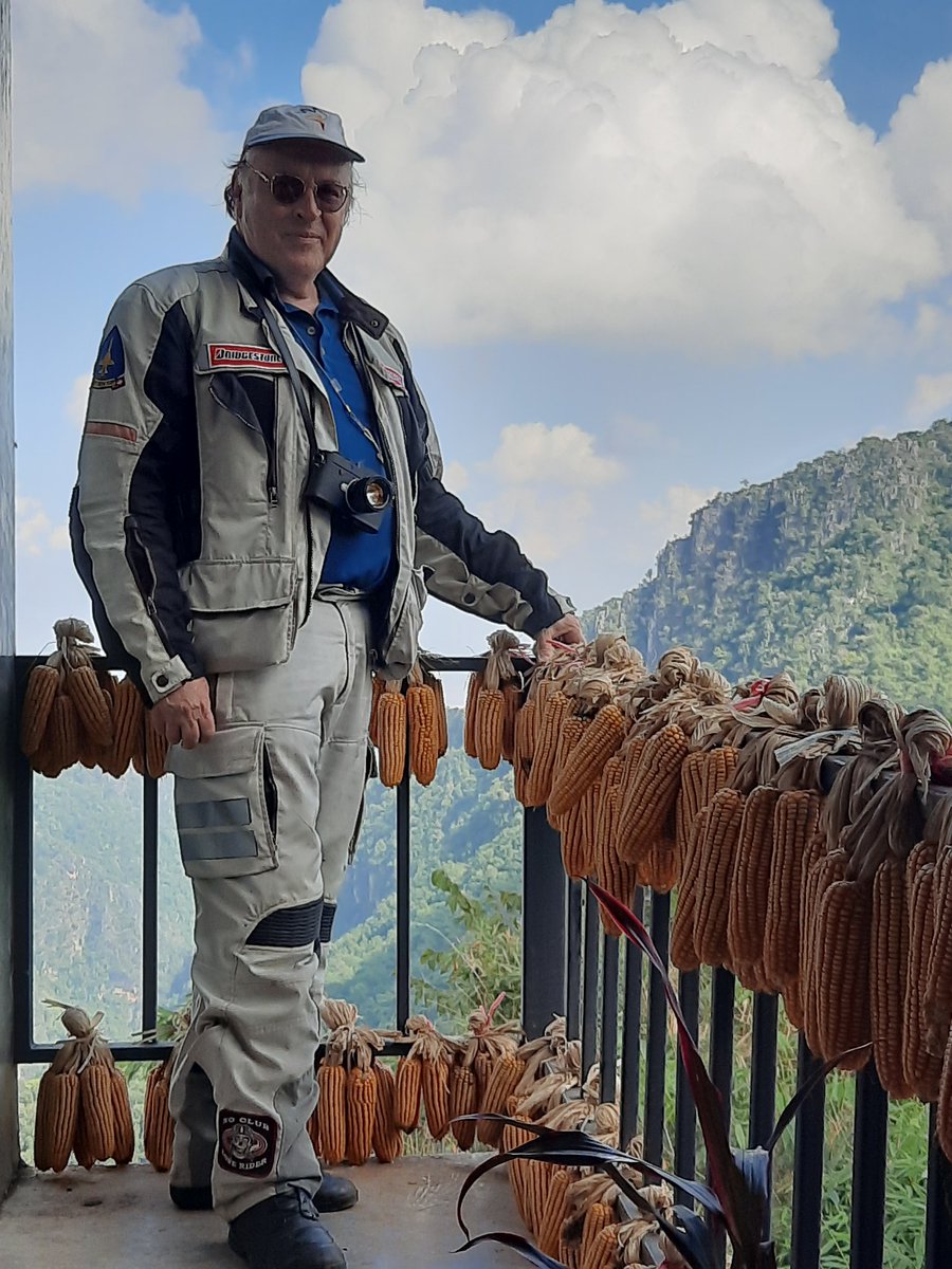 AI5AASIA's tweet photo. During yesterday's ride we stopped in at #PhaHee village, a place that overnight became famous after the #ThaiCaveRescue @VoxScorpio was about to say something, but I'm guessing it was going to be a corny joke https://t.co/QnQABFk128