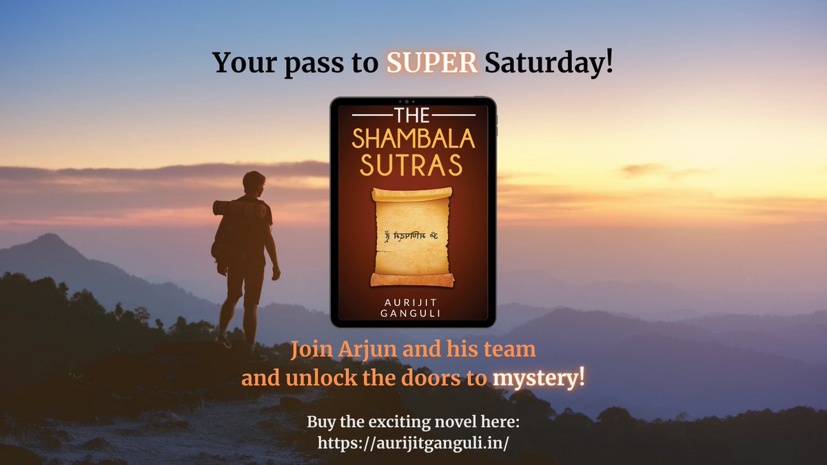 Read critically acclaimed mythology &amp; adventure fiction by #AurijitGanguli this Saturday and dive into the world of Shambala, mythical kingdom said to be the abode of Gods and sages. Journey to the Himalayas and feel the thrill! Get your copy now! amzn.to/36UCrB1