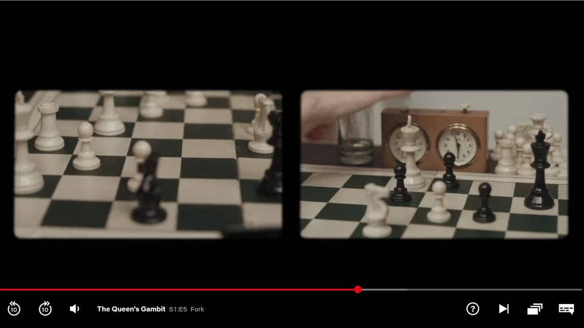 Here, on the left, Benny uses a "discovered attack" pattern, moving Nf4-h3, checking the King and simultaneously attacking the Queen.This is the kind of thing I would give to beginners as a puzzle and I don't buy that someone in this tournament would walk into it.