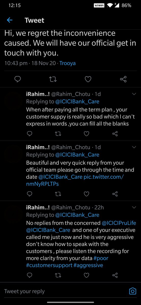 Rahim_Chotu's tweet photo. @ICICIBank @ICICIPruLife @ICICIBank_Care this is how you are responsible for the customers who are trusting you , please don't cheat us https://t.co/URZQzqRCse