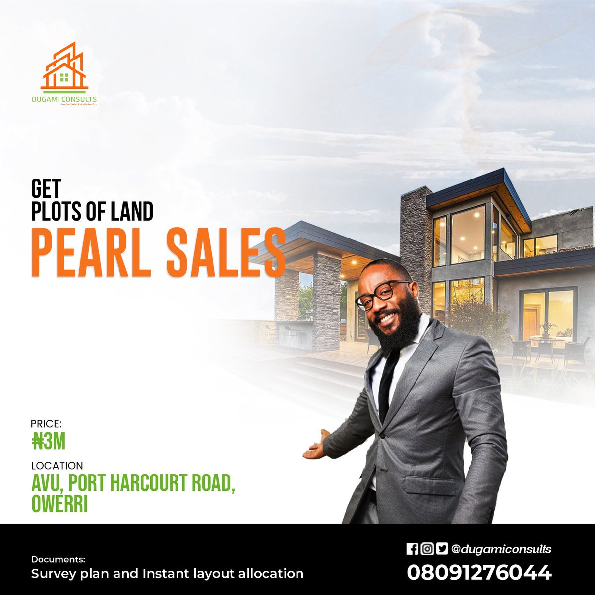 Dugamiconsults's tweet photo. #dugamiconsults
#realestate

*Plots of land for sale*

*Pearl sales*
Location:Avu port Harcourt road, Owerri.
Price:3m
Title: survey and deed of assignments

*Site visitation  are done work days and sartudays from 10am,12pm 2 pm and Saturdays*

#rralestate #land #landowners https://t.co/Tk0AGmawKr