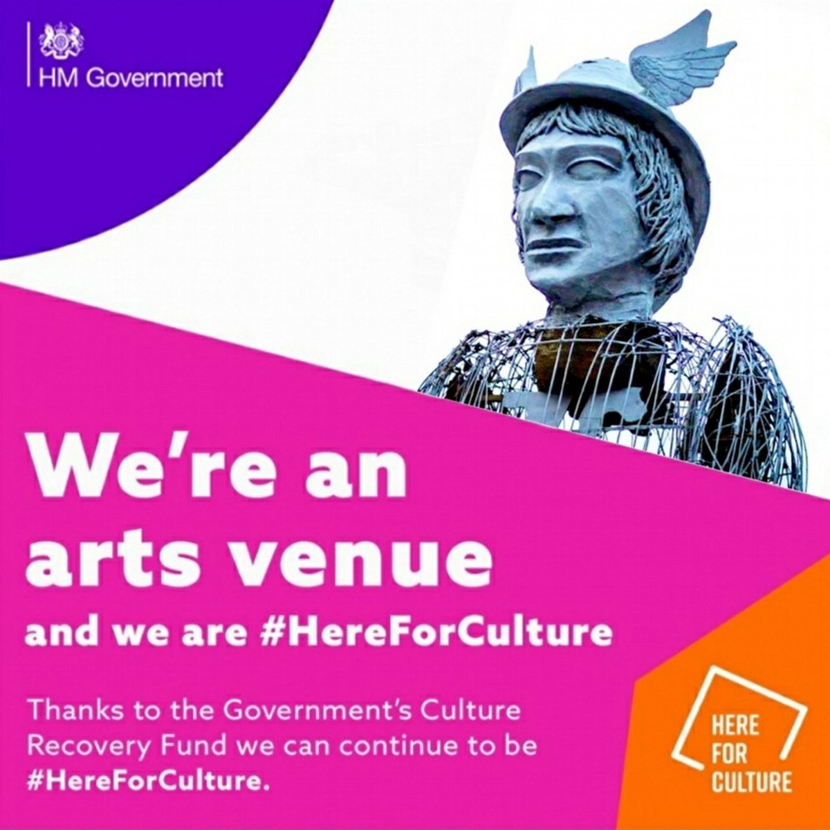 BrazilicaFest's tweet photo. Bom dia from Mr.Mercury! We'll be back #HereForCulture as soon as it is safe to re-open. 

Thanks to @dcmsgovuk and @heritagefunduk for support via the #CultureRecoveryFund.

#Arts #Liverpool #International #Samba #Carnival #Parade #Passista #SambaMania #Scouse #VisitLiverpool https://t.co/RDwIBEmxiz