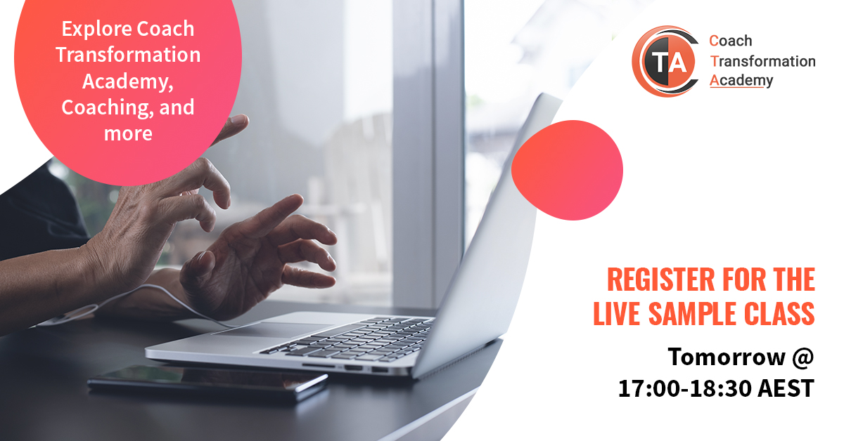 CTA_Coaching's tweet image. Enroll yourself for the webinar: zoom.us/meeting/regist…
#coachingsession #webinar #sampleclass #coachtraining #transformation #onlinetraining #CoachTransformationAcademy #freecoaching #free #ICF #ExperienceCoaching