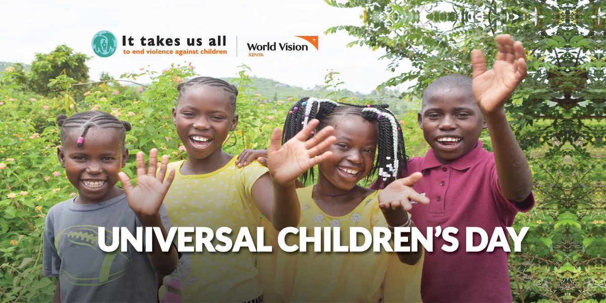Violence has no place in the lives of children. It is our collective responsibility to protect them from harm and ensure that they enjoy their childhood.

#WorldChildrensDay  
#WorldsChildrenDay2020
#ItTakesUsAllKE to End Violence Against Children