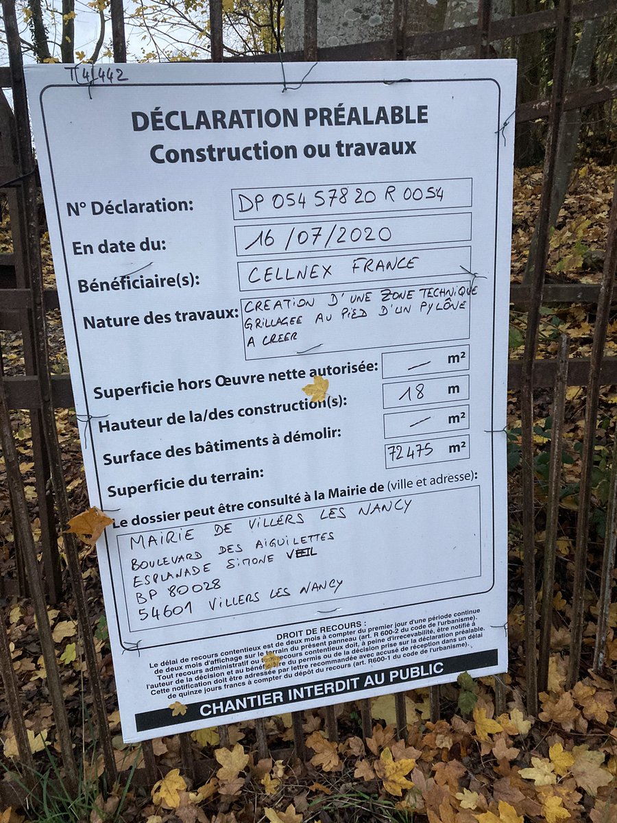 #téléphonie #mobile une nouvelle #antenne #relais de 18 mètres de hauteur bientôt construite à @villerslesnancy quid de l’#environnement ? https://t.co/2pQ3IZbgLv