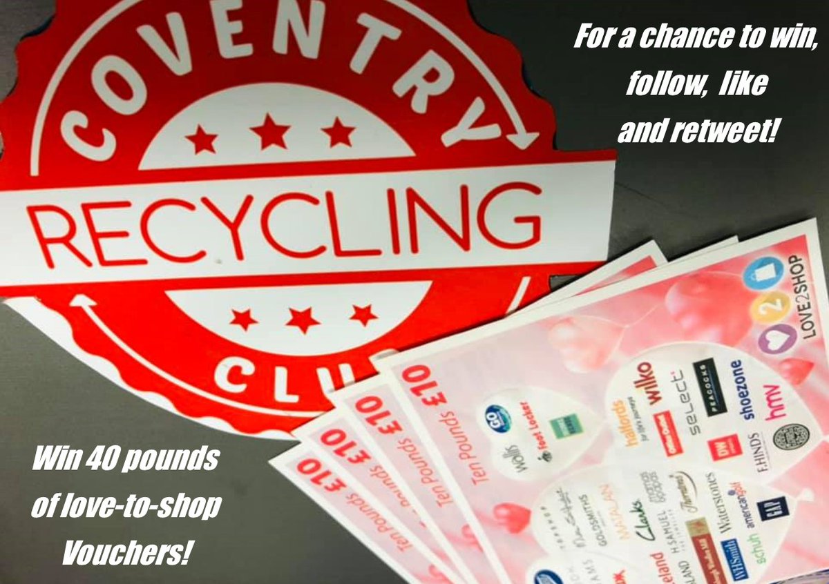 CovRecycleClub's tweet photo. Competition time 🤩🤩🤩

To win £40 of @Love2shop_UK vouchers

- Retweet &amp; Like this tweet
- Follow us

Winner randomly picked on Monday 23rd Nov

UK entries only.  T&amp;C's apply. https://t.co/3kGgdKZgjn