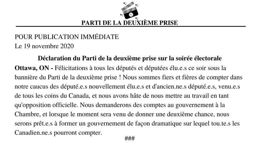 Parti de la 2e prise | Take Two Party tweet media